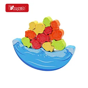 Wholesale Early Educational Balancing Game Wooden Stacking Blocks For Kids W11F115